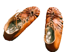 Schoenen, naar een algemeen ijzertijd model (klik voor een uitvergroting)