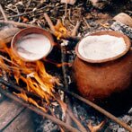 Koken in aardewerk potten (klik voor een uitvergroting)